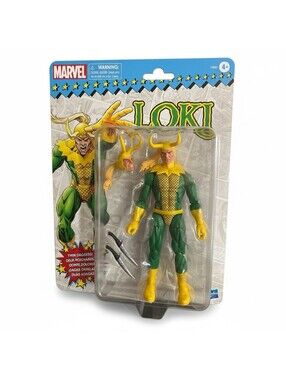 LOKI Hasbro Marvel Legends Series Retro 6" Action Figure Thor Classic Daggers